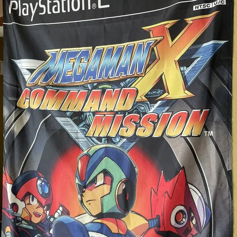 Mega Man X Command Mission 5' Flag Banner Sony PS2 PlayStation 2 Capcom 2004